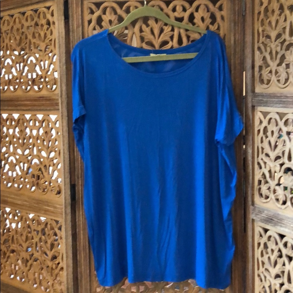 💙 Blue Piko ss top, size S